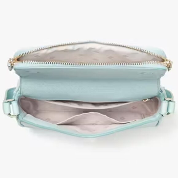 Kate Spade Run Around Large Flap Crossbody Blue Glow 948 PXR004040 USD $278 - Picture 9 of 10